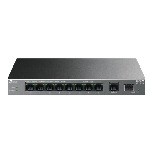 TP-LINK TP-Link LiteWave LS1210GP V1 - switch - 10 portar