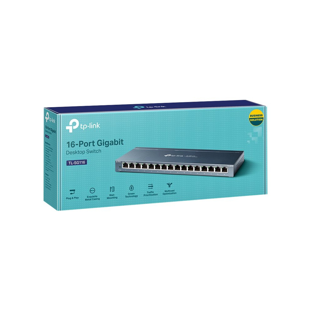 Produktbild för TP-Link TL-SG116 - switch - 16 portar