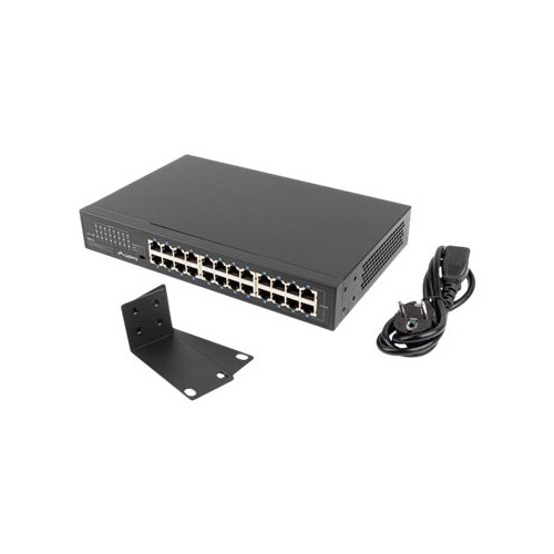 LANBERG Lanberg RSGE-24 - switch - 24 portar - ohanterad - rackmonterbar