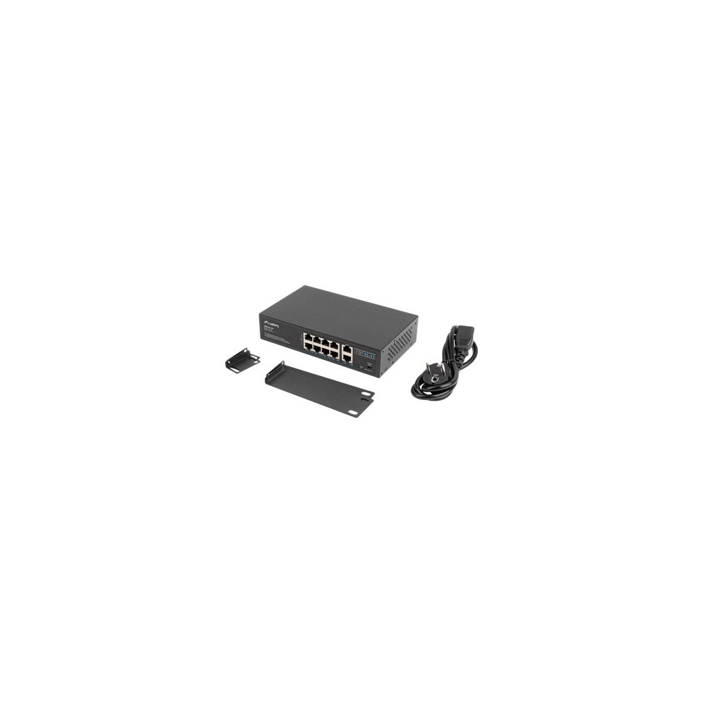 Produktbild för Lanberg RSFE-8P-2GE-120 - switch - 10 portar - ohanterad