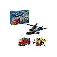 Produktbild för LEGO City 60462 - Helikopter, brandbil & ubåt remix - byggsats