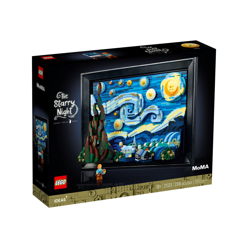 Produktbild för LEGO Ideas 21333 - Vincent van Gogh - Den stjärnklara natten - byggsats