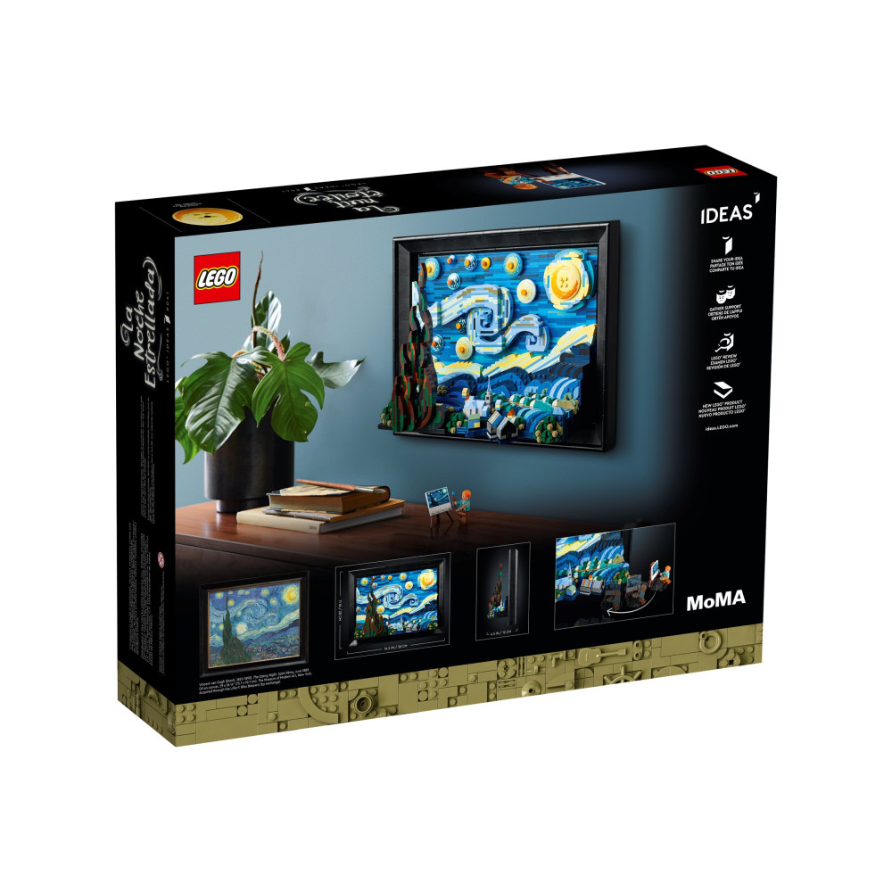 Produktbild för LEGO Ideas 21333 - Vincent van Gogh - Den stjärnklara natten - byggsats