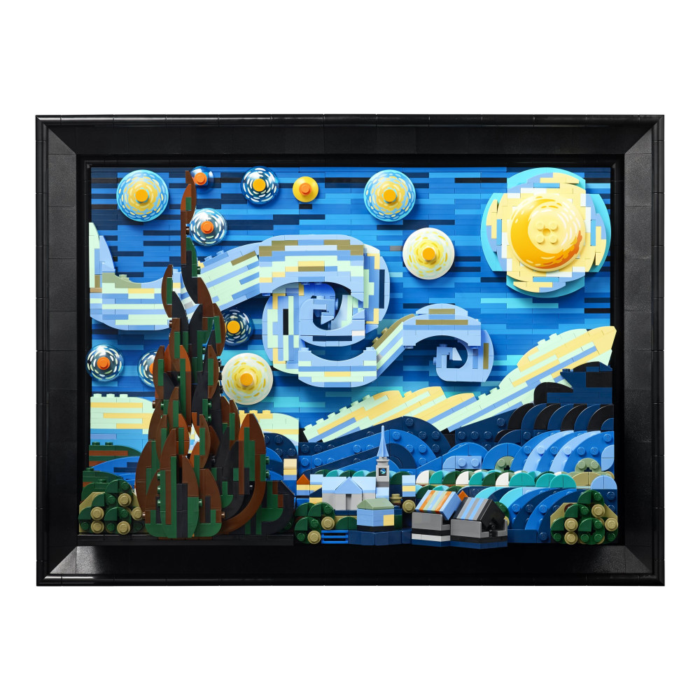 Produktbild för LEGO Ideas 21333 - Vincent van Gogh - Den stjärnklara natten - byggsats