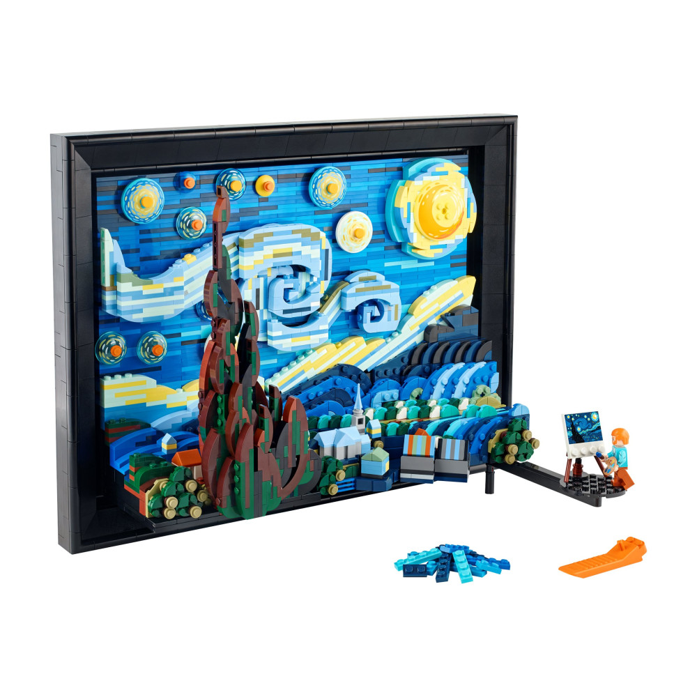 Produktbild för LEGO Ideas 21333 - Vincent van Gogh - Den stjärnklara natten - byggsats
