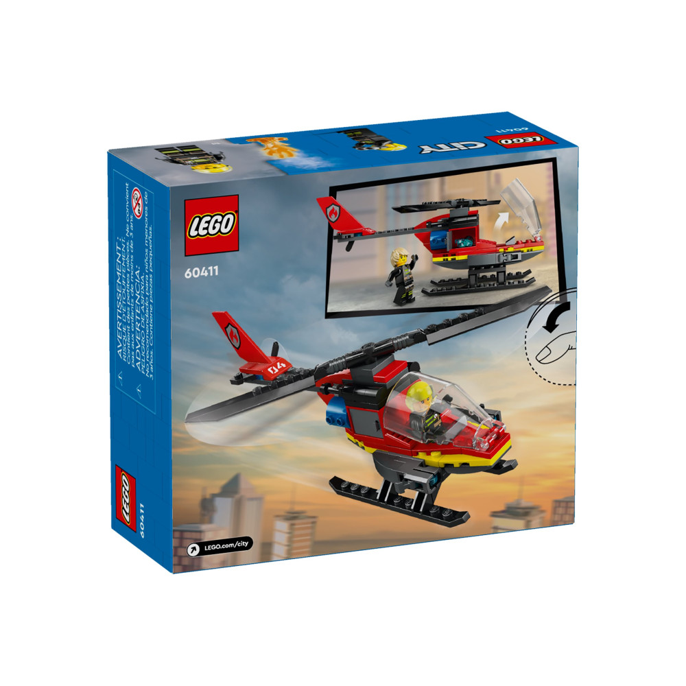 Produktbild för LEGO City 60411 - Brandhelikopter - byggsats