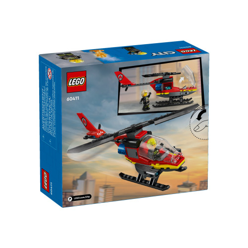 LEGO LEGO City 60411 - Brandhelikopter - byggsats