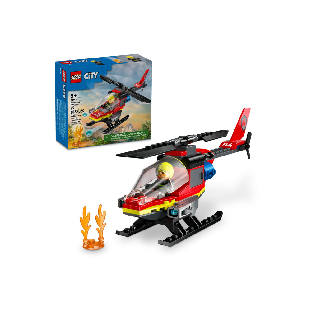 Produktbild för LEGO City 60411 - Brandhelikopter - byggsats
