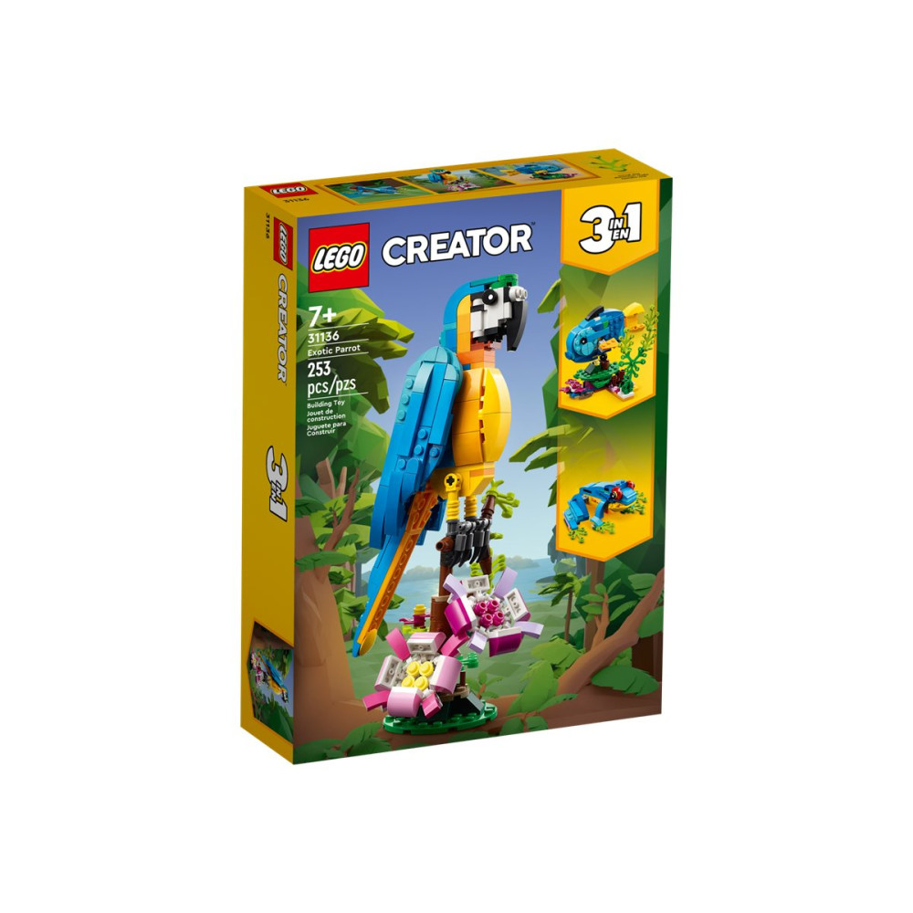 Produktbild för LEGO Creator 3in1 31136 - Exotic Parrot - byggsats