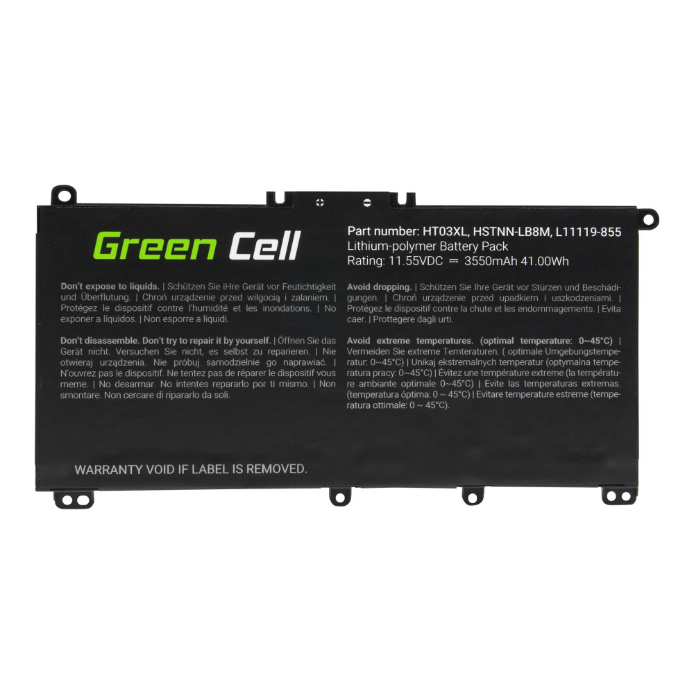 Produktbild för Green Cell - batteri för bärbar dator - Li-pol - 3550 mAh