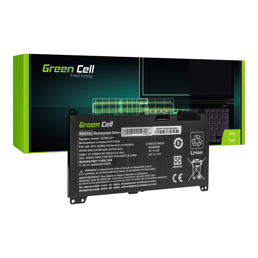 Produktbild för Green Cell - batteri för bärbar dator - Li-pol - 3400 mAh