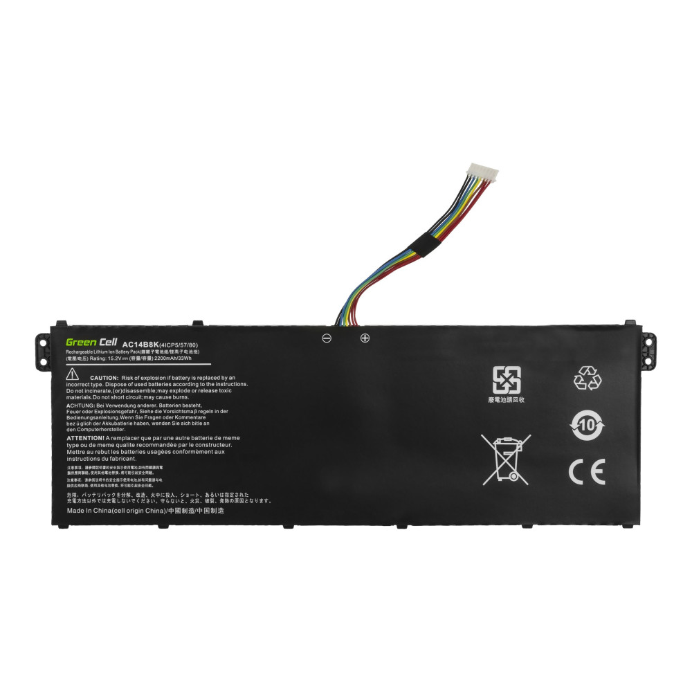 Produktbild för Green Cell - batteri för bärbar dator - Li-pol - 2200 mAh