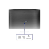 Produktbild för Philips E-line 241E1SCA - LED-skärm - böjd - Full HD (1080p) - 24"