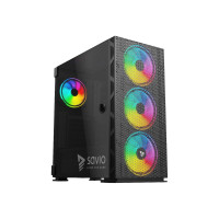 Produktbild för SAVIO Raptor X1 ARGB Mesh / Glass - mid tower - ATX