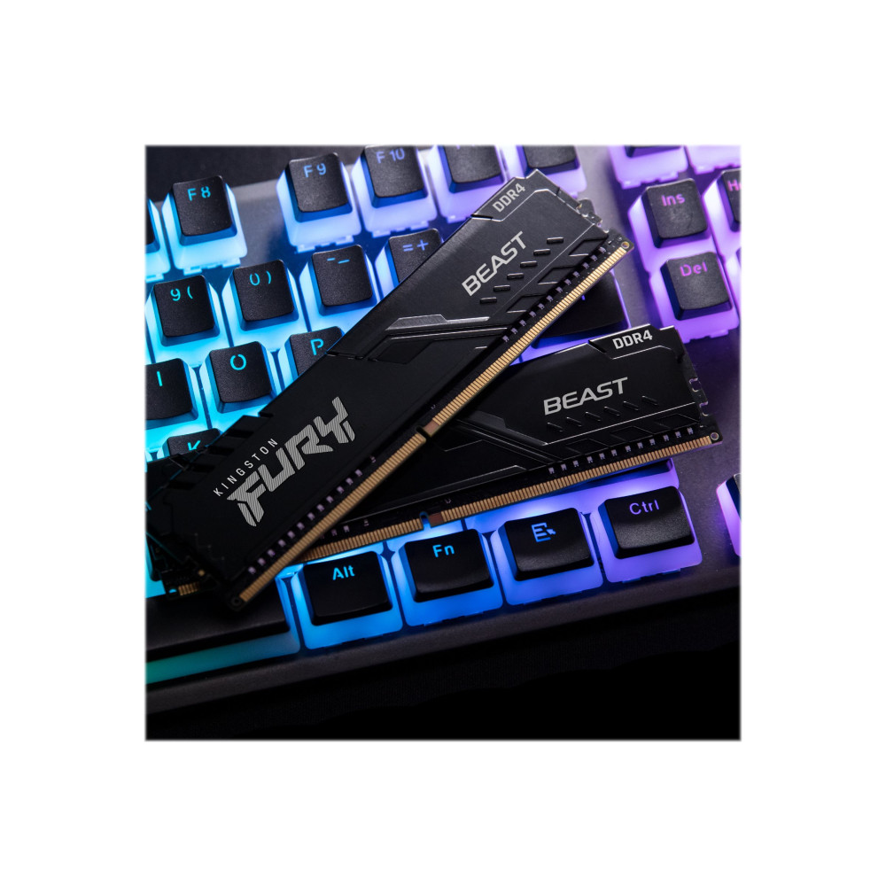 Produktbild för Kingston FURY Beast - DDR4 - modul - 32 GB - DIMM 288-pin - 3200 MHz / PC4-25600 - ej buffrad