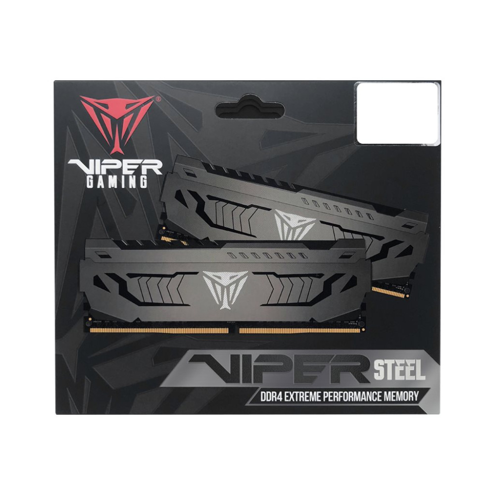 Produktbild för Patriot Extreme Performance Viper Steel - DDR4 - sats - 32 GB: 2 x 16 GB - DIMM 288-pin / PC4-25600 - ej buffrad
