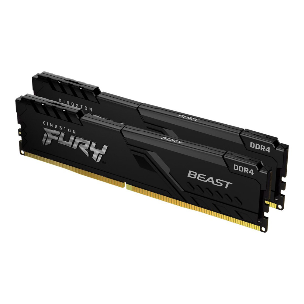 Produktbild för Kingston FURY Beast - DDR4 - sats - 32 GB: 2 x 16 GB - DIMM 288-pin / PC4-25600 - ej buffrad