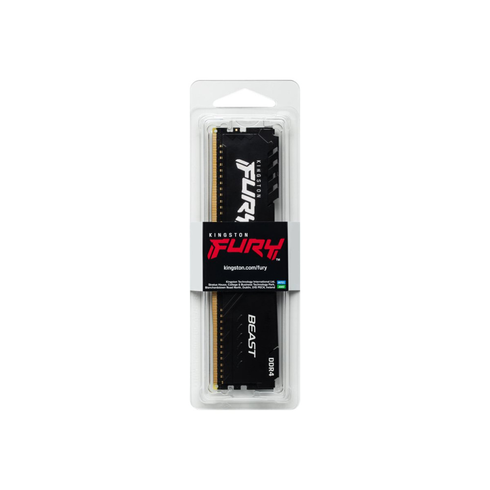 Produktbild för Kingston FURY Beast - DDR4 - modul - 16 GB - DIMM 288-pin - 3200 MHz / PC4-25600 - ej buffrad