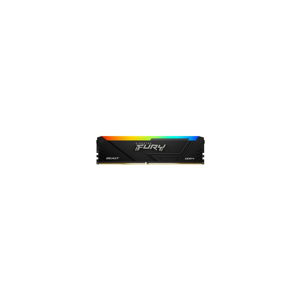 Produktbild för Kingston FURY Beast RGB - DDR4 - sats - 16 GB: 2 x 8 GB - DIMM 288-pin / PC4-28800 - ej buffrad