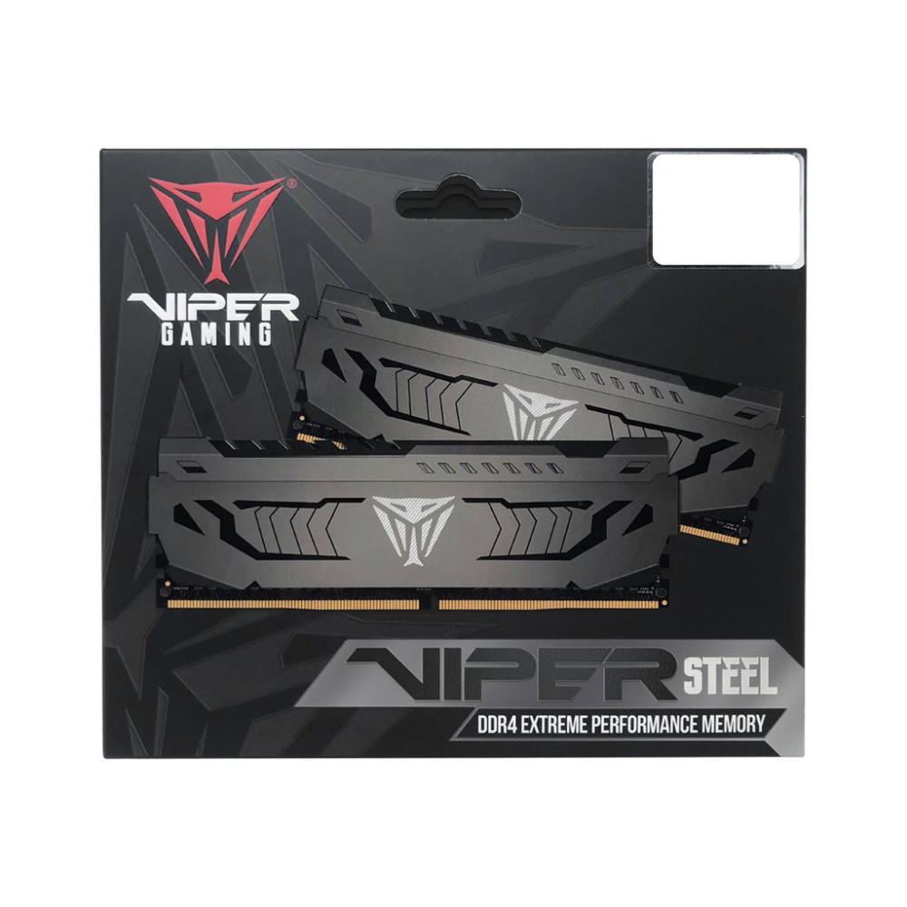 Produktbild för Patriot Extreme Performance Viper Steel - DDR4 - sats - 16 GB: 2 x 8 GB - DIMM 288-pin / PC4-25600 - ej buffrad