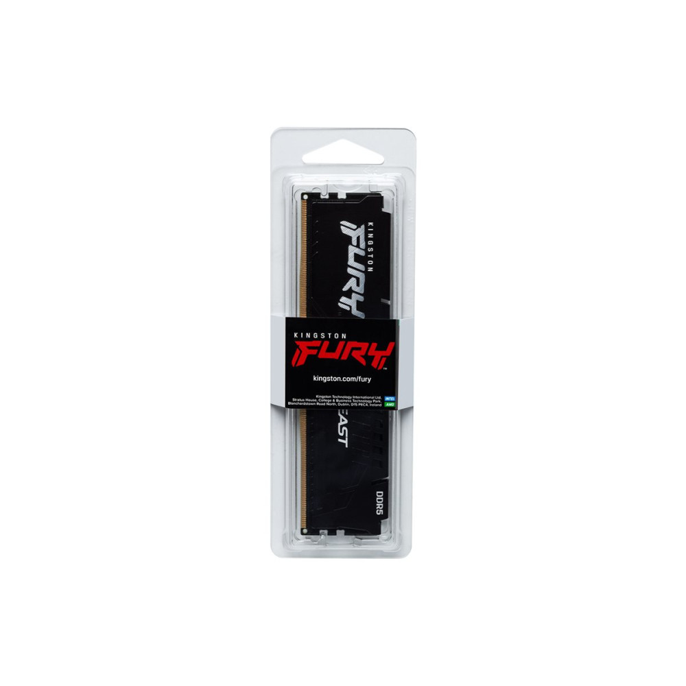 Produktbild för Kingston FURY Beast - DDR5 - modul - 32 GB - DIMM 288-pin - 5200 MHz / PC5-41600 - ej buffrad