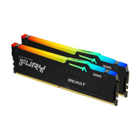 Produktbild för Kingston FURY Beast RGB - DDR5 - sats - 32 GB: 2 x 16 GB - DIMM 288-pin / PC5-44800 - ej buffrad