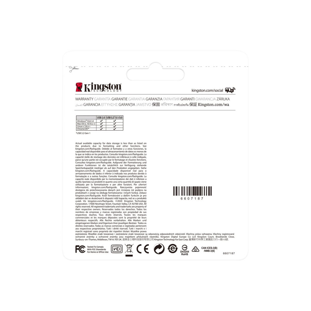 Produktbild för Kingston DataTraveler Kyson - USB flash-enhet - 256 GB