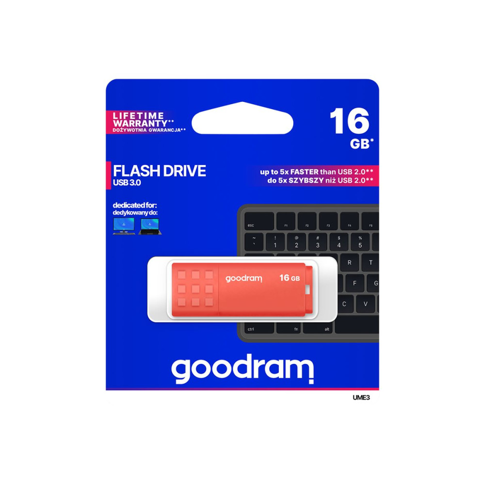 Produktbild för GOODRAM UME3 - USB flash-enhet - 16 GB