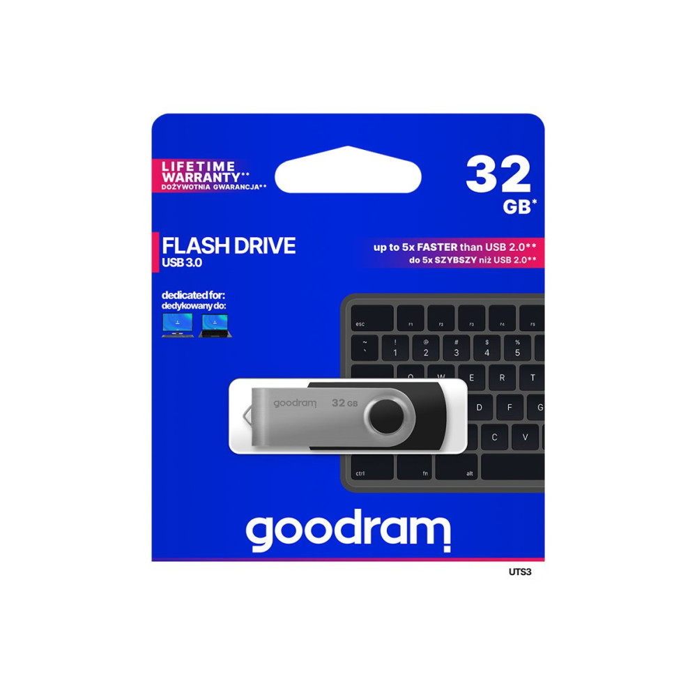 Produktbild för GOODRAM UTS3 - USB flash-enhet - 32 GB