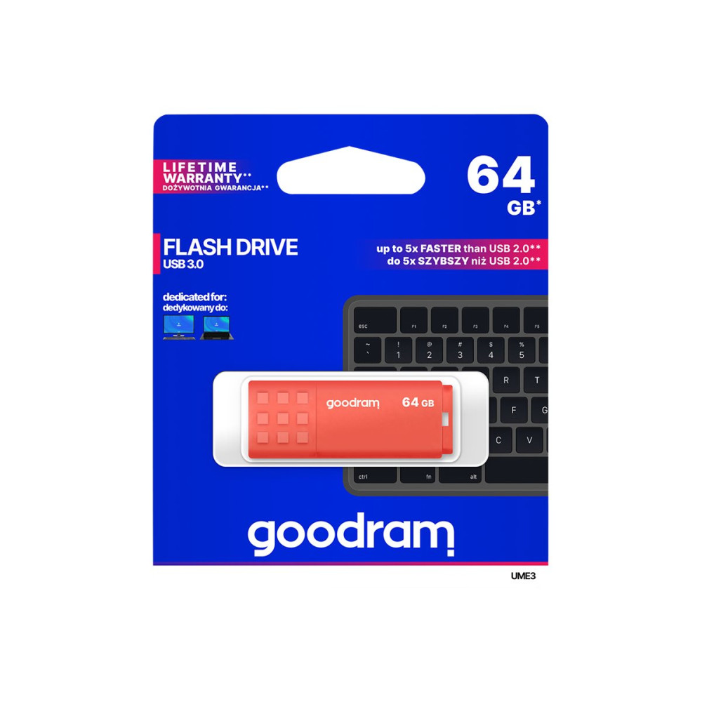 Produktbild för GOODRAM UME3 - USB flash-enhet - 64 GB