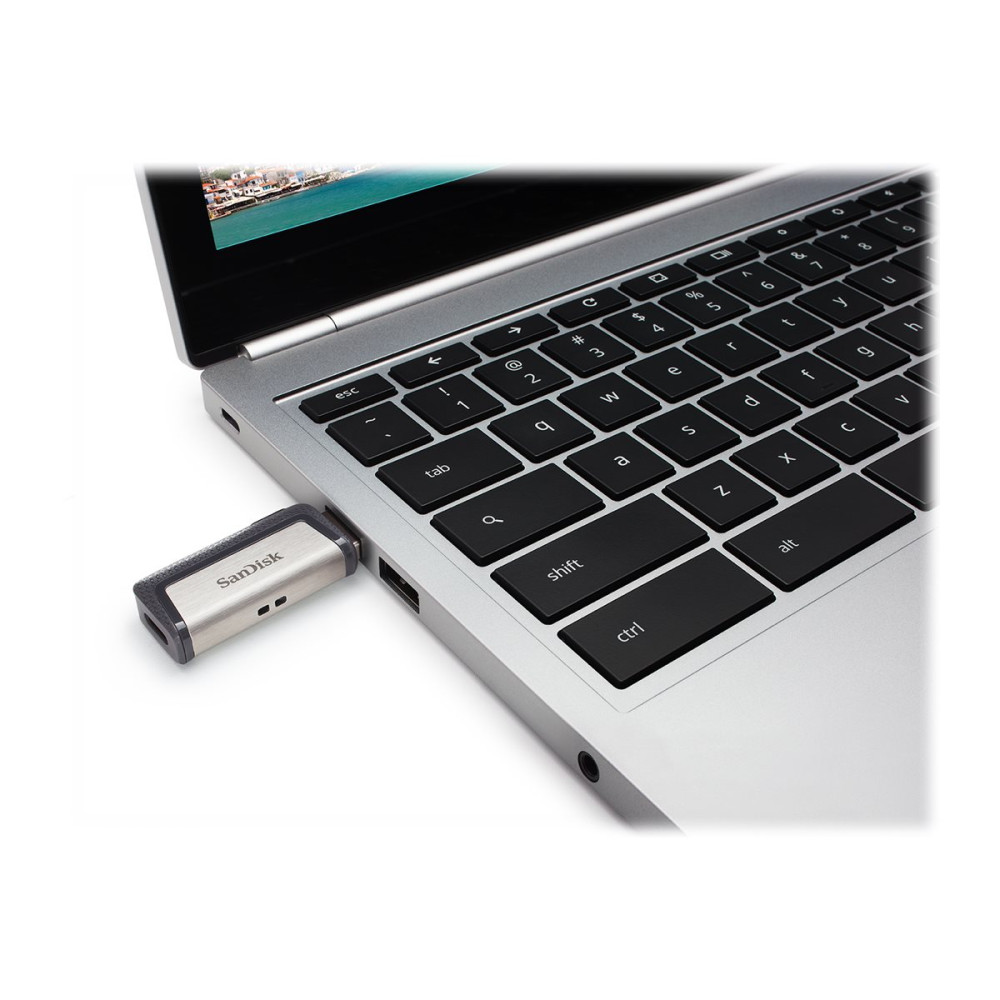 Produktbild för SanDisk Ultra Dual - USB flash-enhet - 64 GB