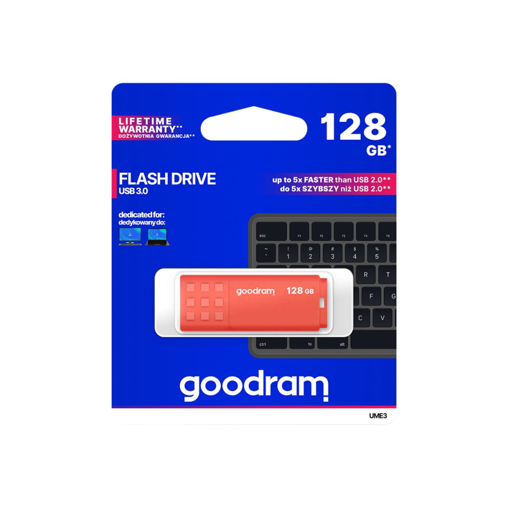 Produktbild för GOODRAM UME3 - USB flash-enhet - 128 GB