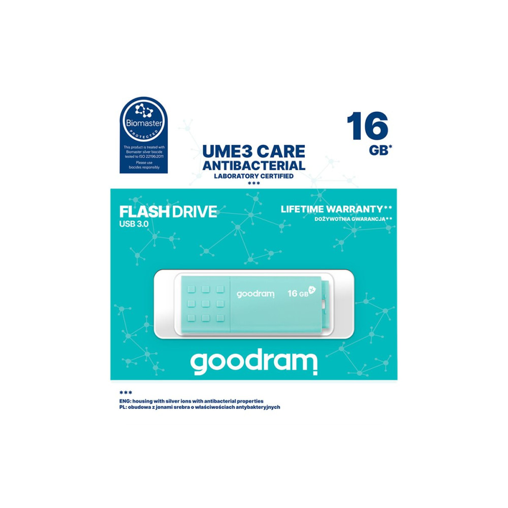 Produktbild för GOODRAM UME3 CARE - USB flash-enhet - 16 GB