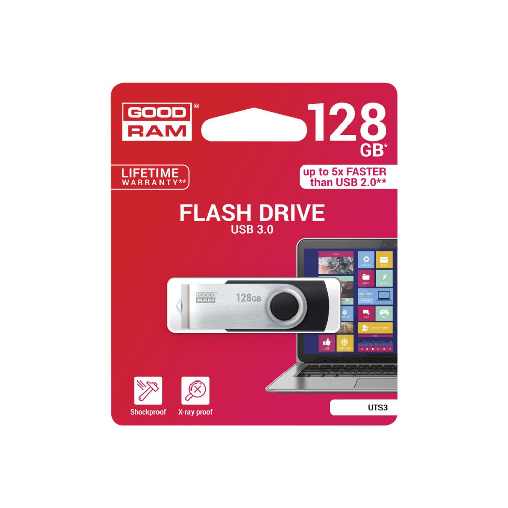 Produktbild för GOODRAM UTS3 - USB flash-enhet - 128 GB