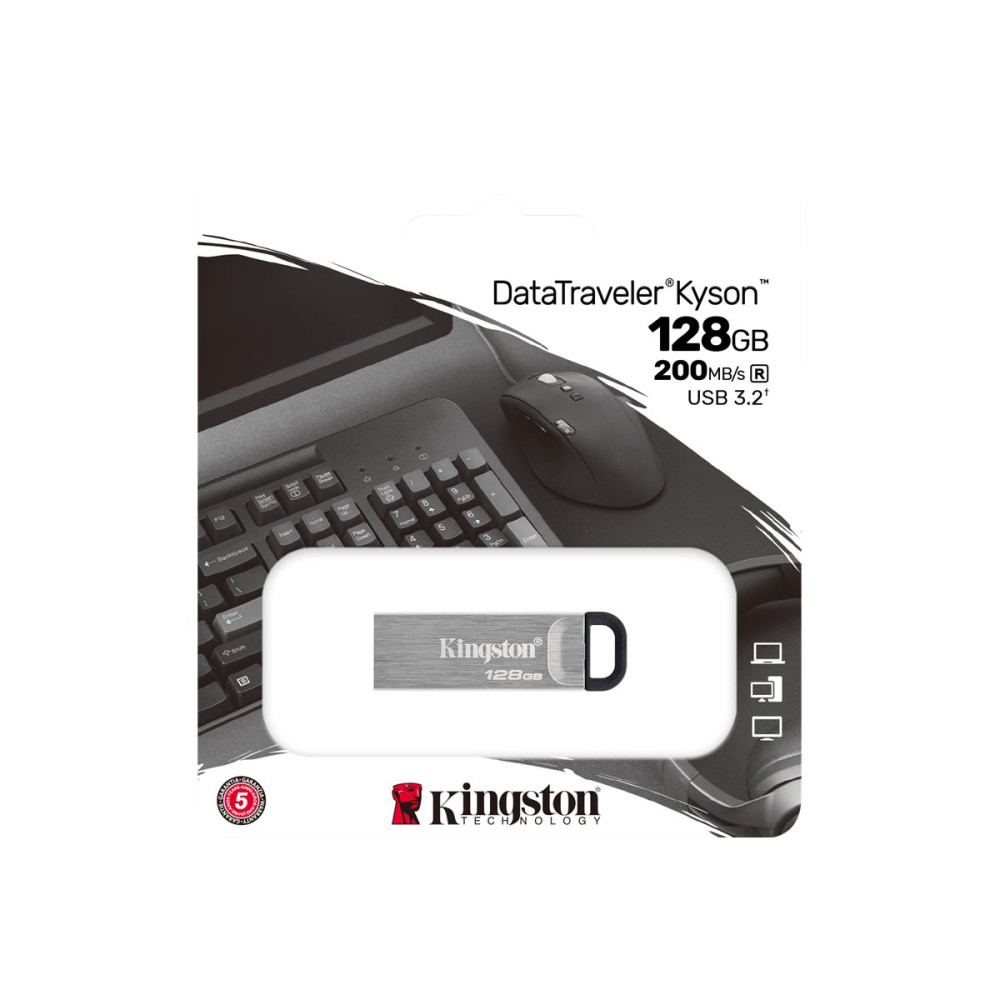 Produktbild för Kingston DataTraveler Kyson - USB flash-enhet - 128 GB