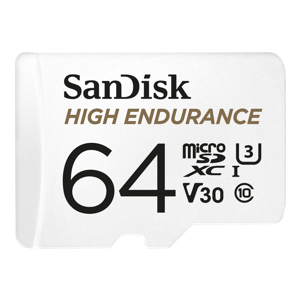 Produktbild för SanDisk High Endurance - flash-minneskort - 64 GB - mikroSDXC UHS-I