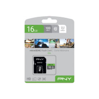 Produktbild för PNY Elite - flash-minneskort - 16 GB - microSDHC UHS-I