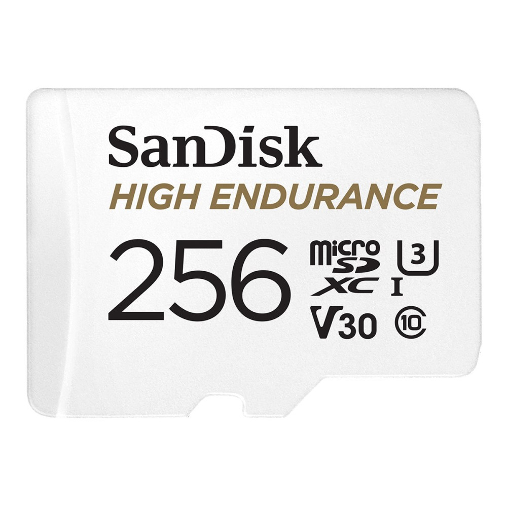 Produktbild för SanDisk High Endurance - flash-minneskort - 256 GB - mikroSDXC UHS-I