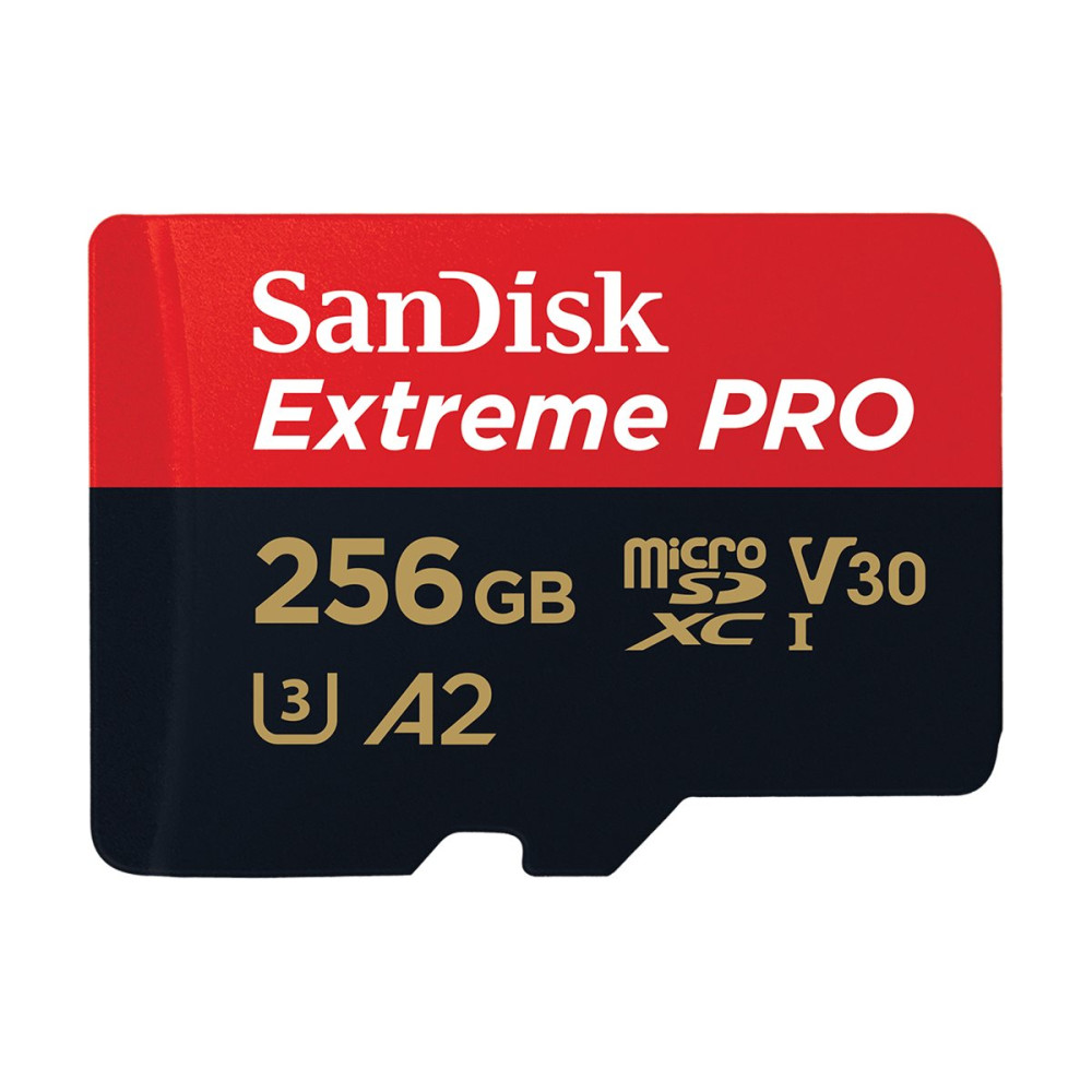 Produktbild för SanDisk Extreme PRO - flash-minneskort - 256 GB - mikroSDXC UHS-I