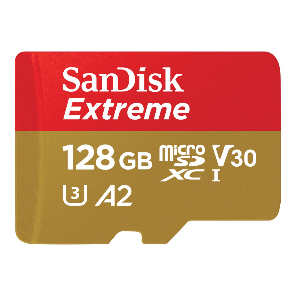 Produktbild för SanDisk Extreme - flash-minneskort - 128 GB - mikroSDXC UHS-I
