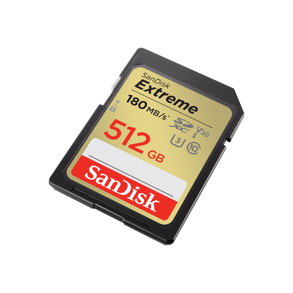 Produktbild för SanDisk Extreme - flash-minneskort - 512 GB - SDXC UHS-I