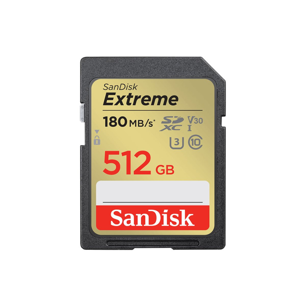 Produktbild för SanDisk Extreme - flash-minneskort - 512 GB - SDXC UHS-I