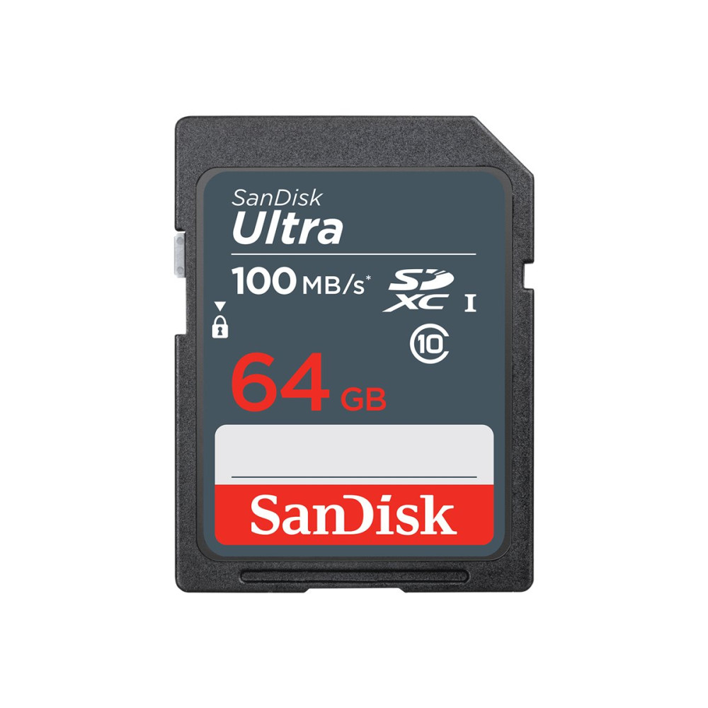 Produktbild för SanDisk Ultra - flash-minneskort - 64 GB - SDXC UHS-I