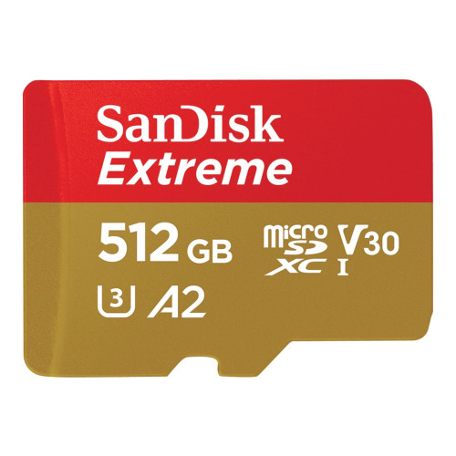 SANDISK SanDisk Extreme - flash-minneskort - 512 GB - mikroSDXC UHS-I