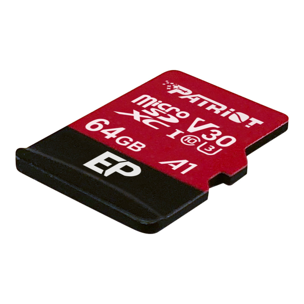 Produktbild för Patriot EP Series - flash-minneskort - 64 GB - mikroSDXC UHS-I