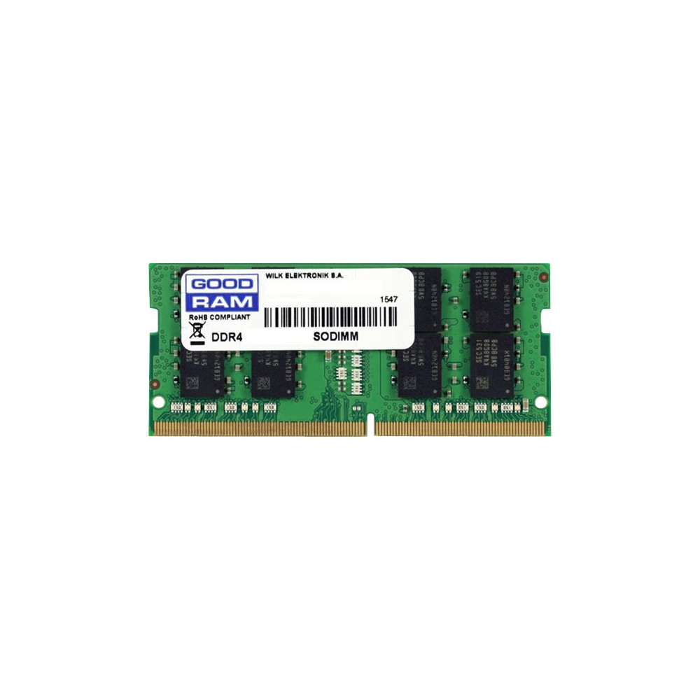 Produktbild för GOODRAM - DDR4 - modul - 8 GB - SO DIMM 260-pin - 2400 MHz / PC4-19200 - ej buffrad