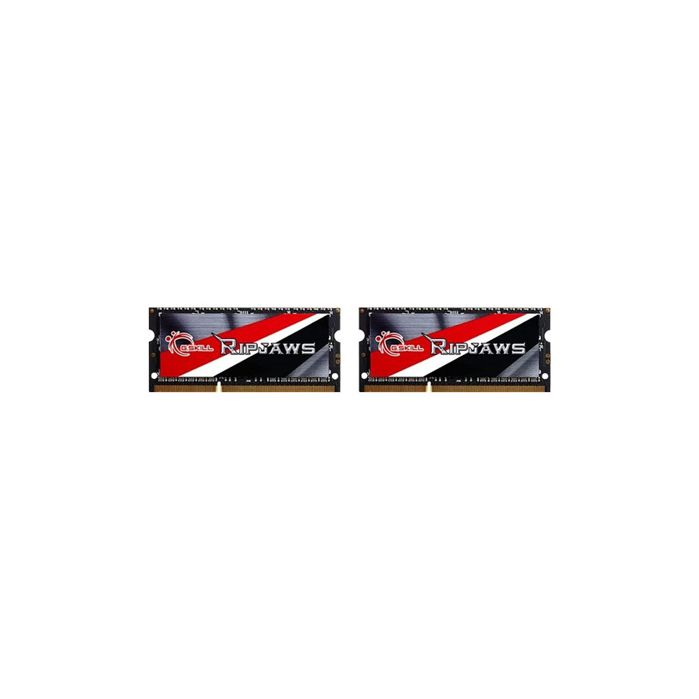 Produktbild för G.Skill Ripjaws F3-1600C9D-16GRSL - DDR3L - sats - 16 GB: 2 x 8 GB - SO DIMM 204-pin - 1600 MHz / PC3-12800 - ej buffrad