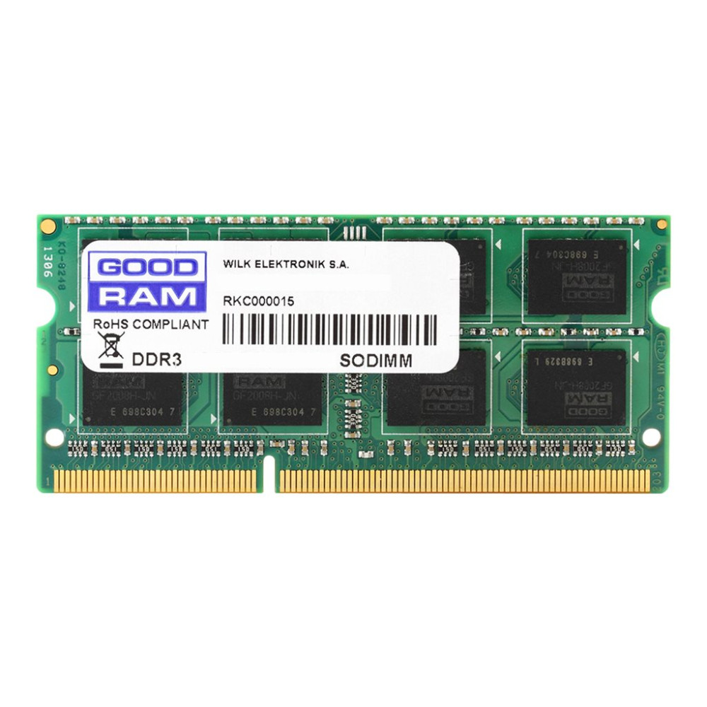 Produktbild för GOODRAM - DDR3 - modul - 4 GB - SO DIMM 204-pin - 1600 MHz / PC3-12800 - ej buffrad