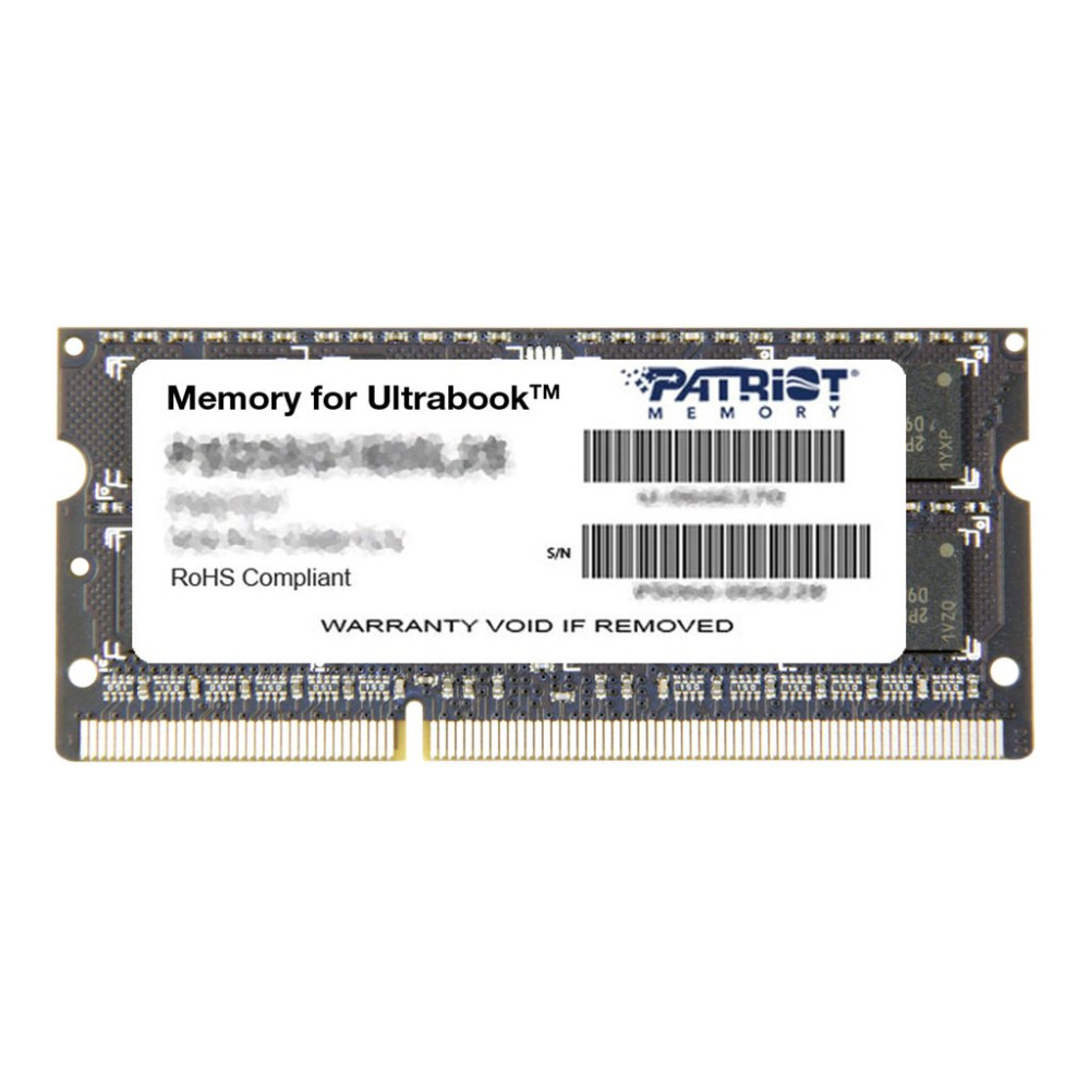 Produktbild för Patriot Memory for Ultrabook - DDR3L - modul - 8 GB - SO DIMM 204-pin / PC3-12800 - ej buffrad