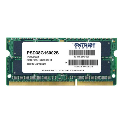 Patriot Memory Patriot Signature Line - DDR3 - modul - 8 GB - SO DIMM 204-pin / PC3-12800 - ej buffrad